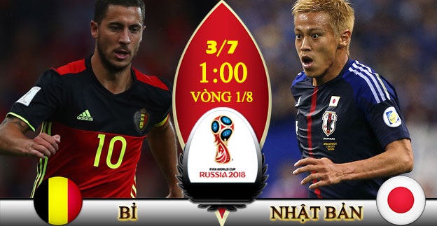 Tỷ lệ cược, kèo Bỉ vs Nhật Bản, 01h00 ngày 03/7