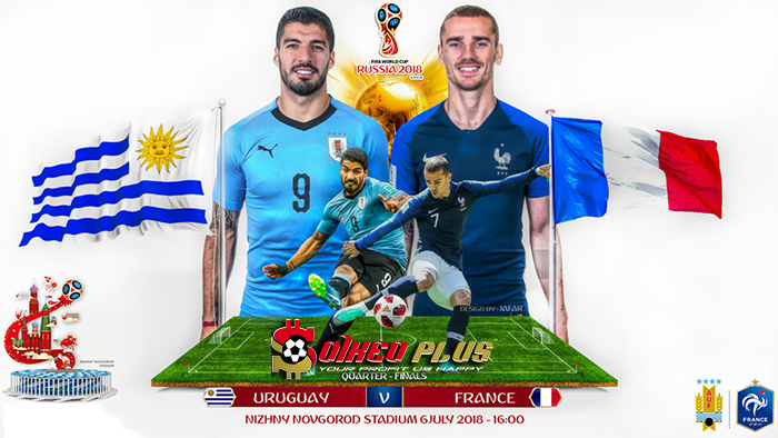 Tỷ lệ cược, kèo Uruguay vs Pháp 21h00 ngày 06/07 World Cup 2018